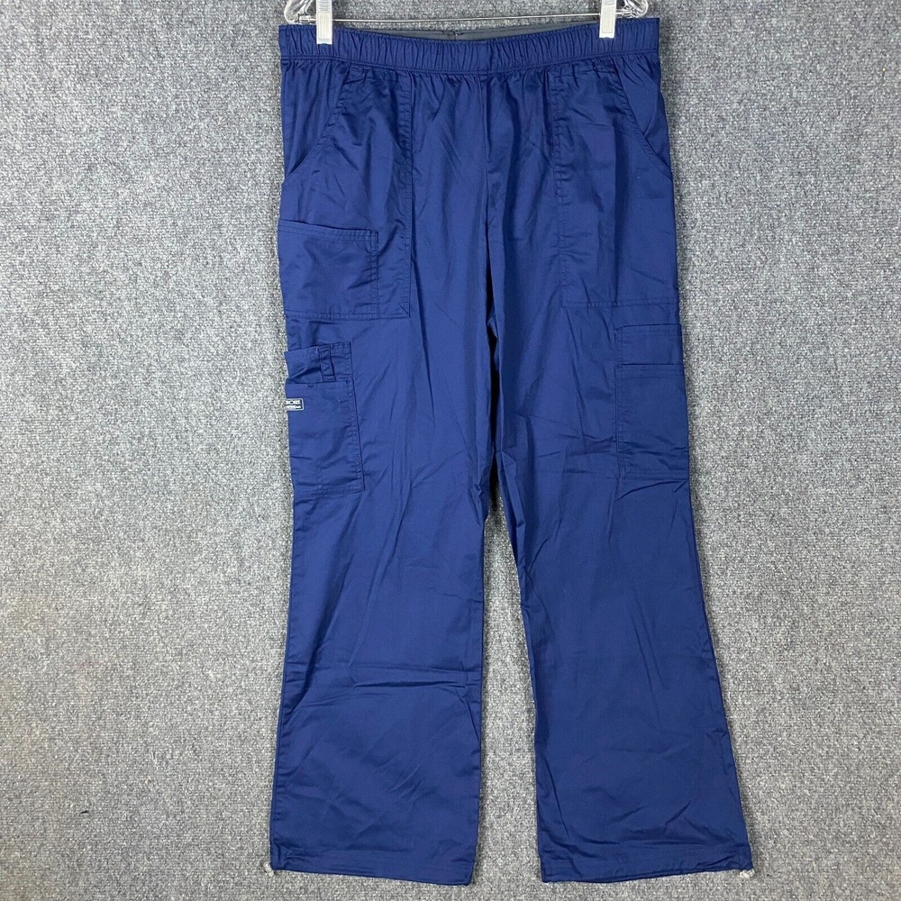 Cherokee Scrubs Bottoms Men's‎ Large Cotton Blend Workwear Blue Stretch L